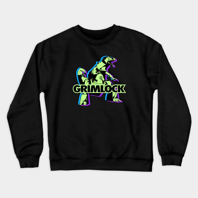 GRIMLOCK : Transformers GEN 1 - tri color Crewneck Sweatshirt by ROBZILLA